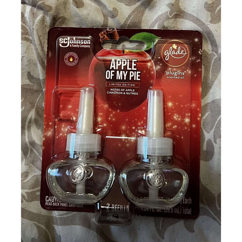 Glade Apple Of My Pie Scented Oil Air Freshener PlugIns Refills 2 Count NEW NIP